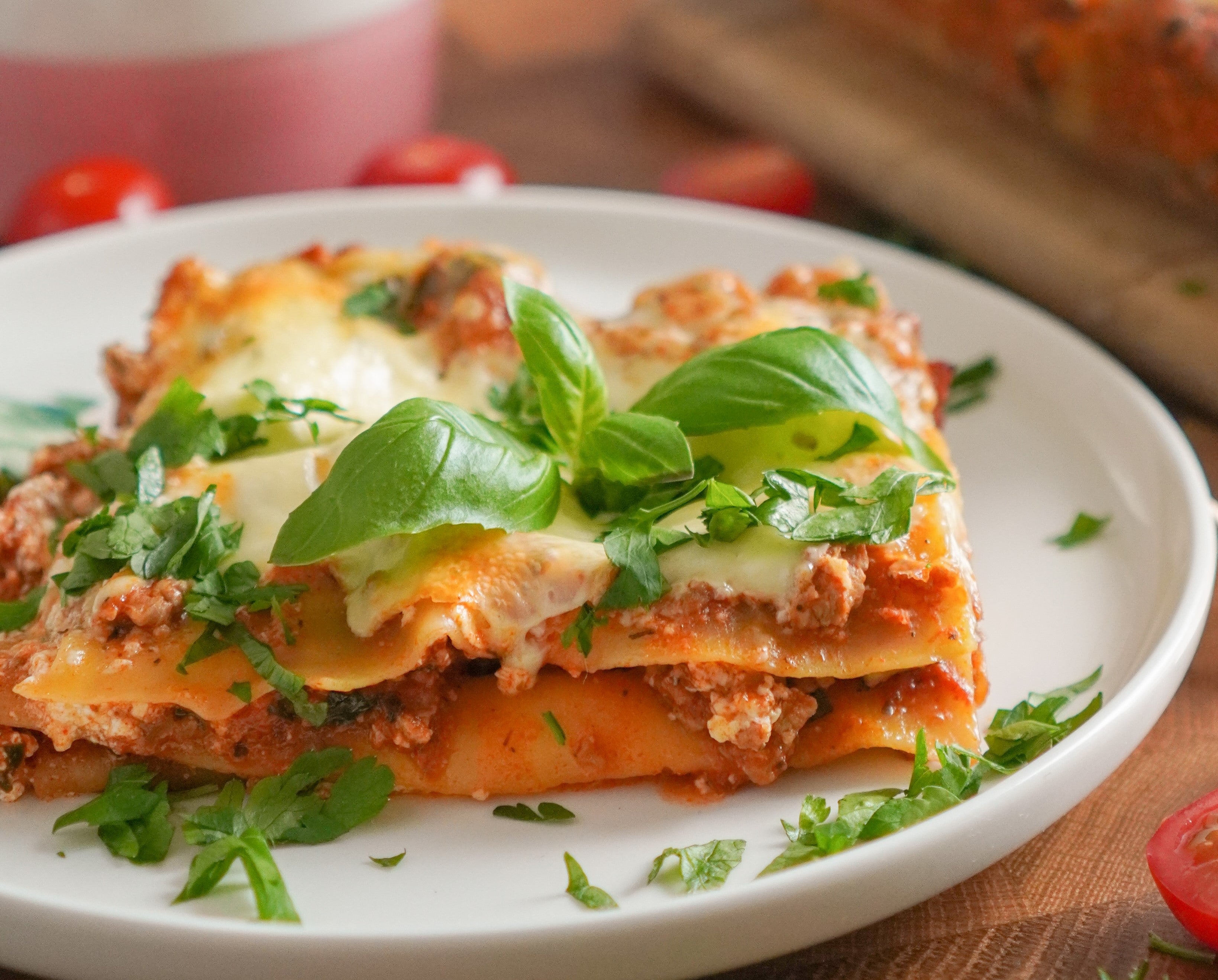 Rezept schnelle vegetarische Lasagne